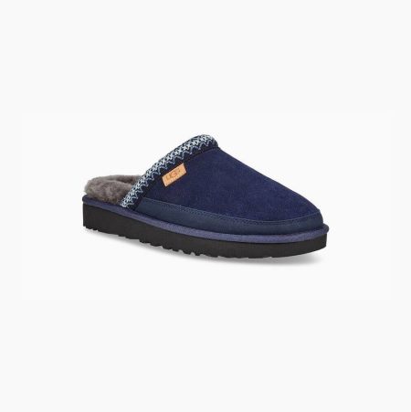 UGG Tasman Slip-On Dark Blue Slippers for Men (AOFD29178)